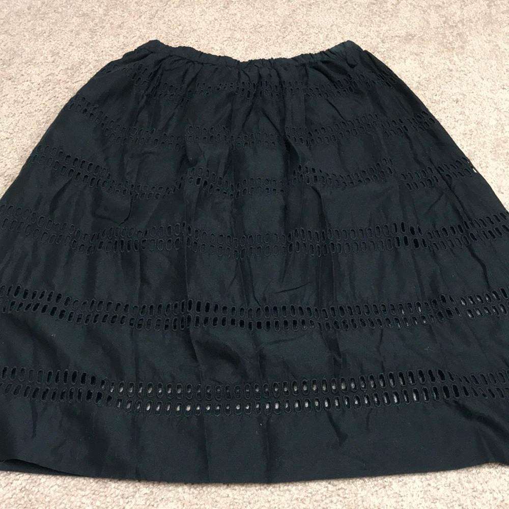Gap NWT elastic waist black a line midi skirt szXS